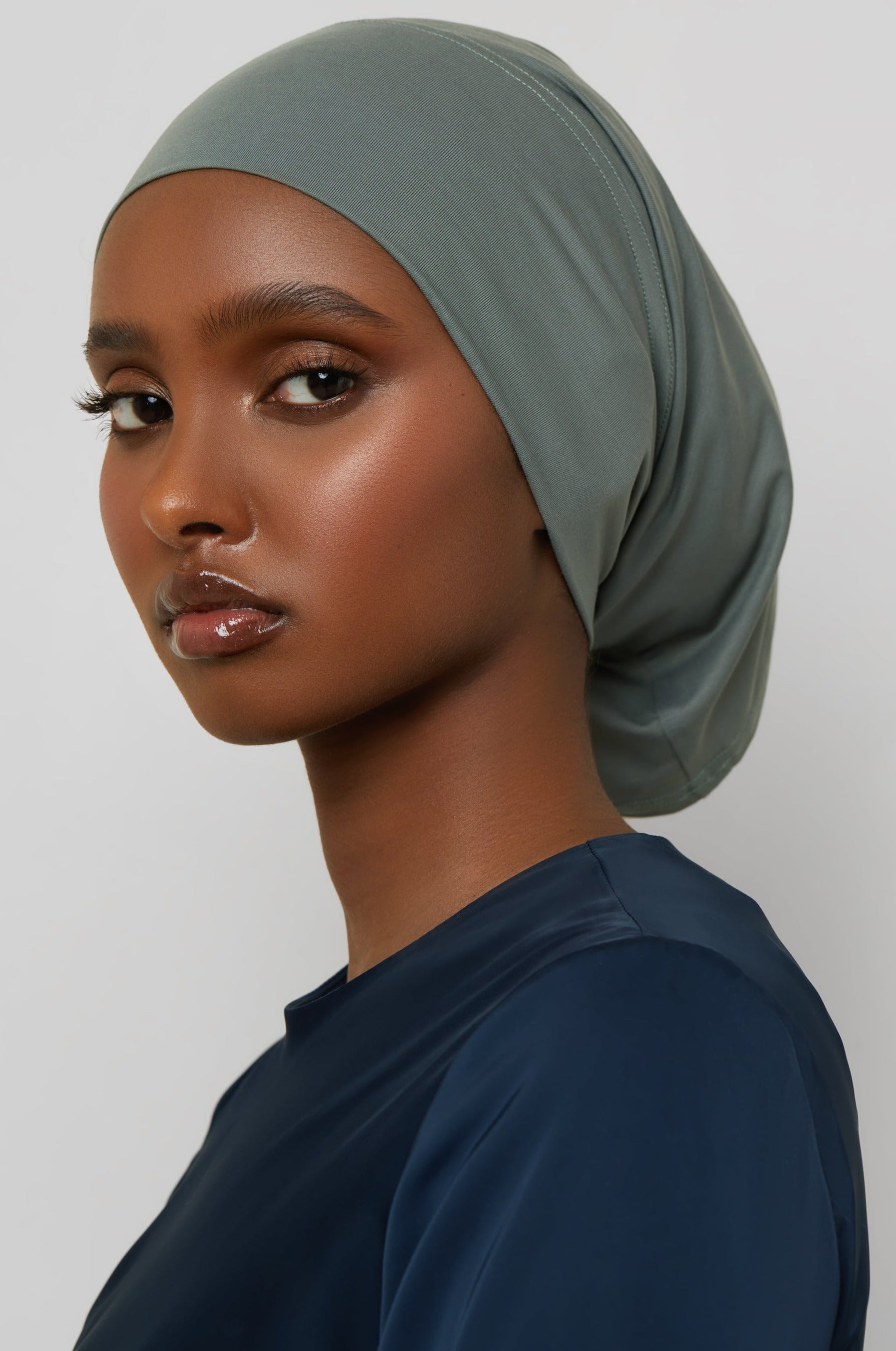 Bamboo Jersey Undercap - Sedona Sage Veiled 