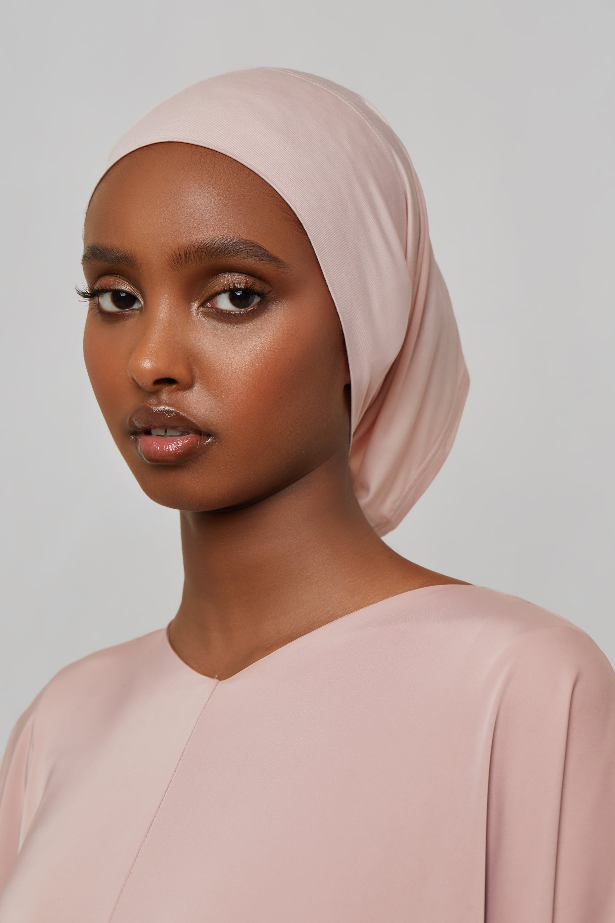 Bamboo Jersey Undercap - Sepia Rose Veiled 