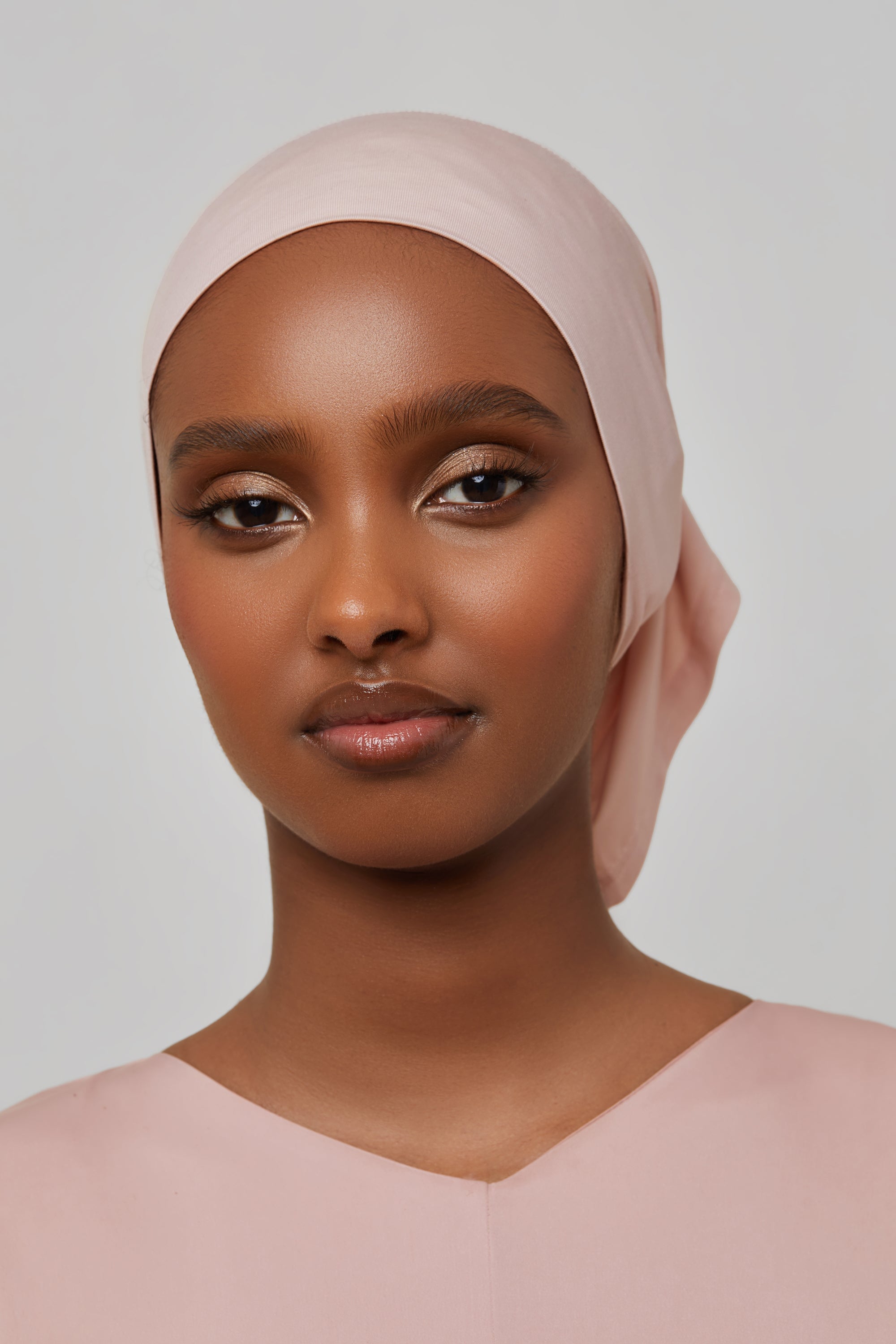 Bamboo Jersey Undercap - Sepia Rose Veiled 