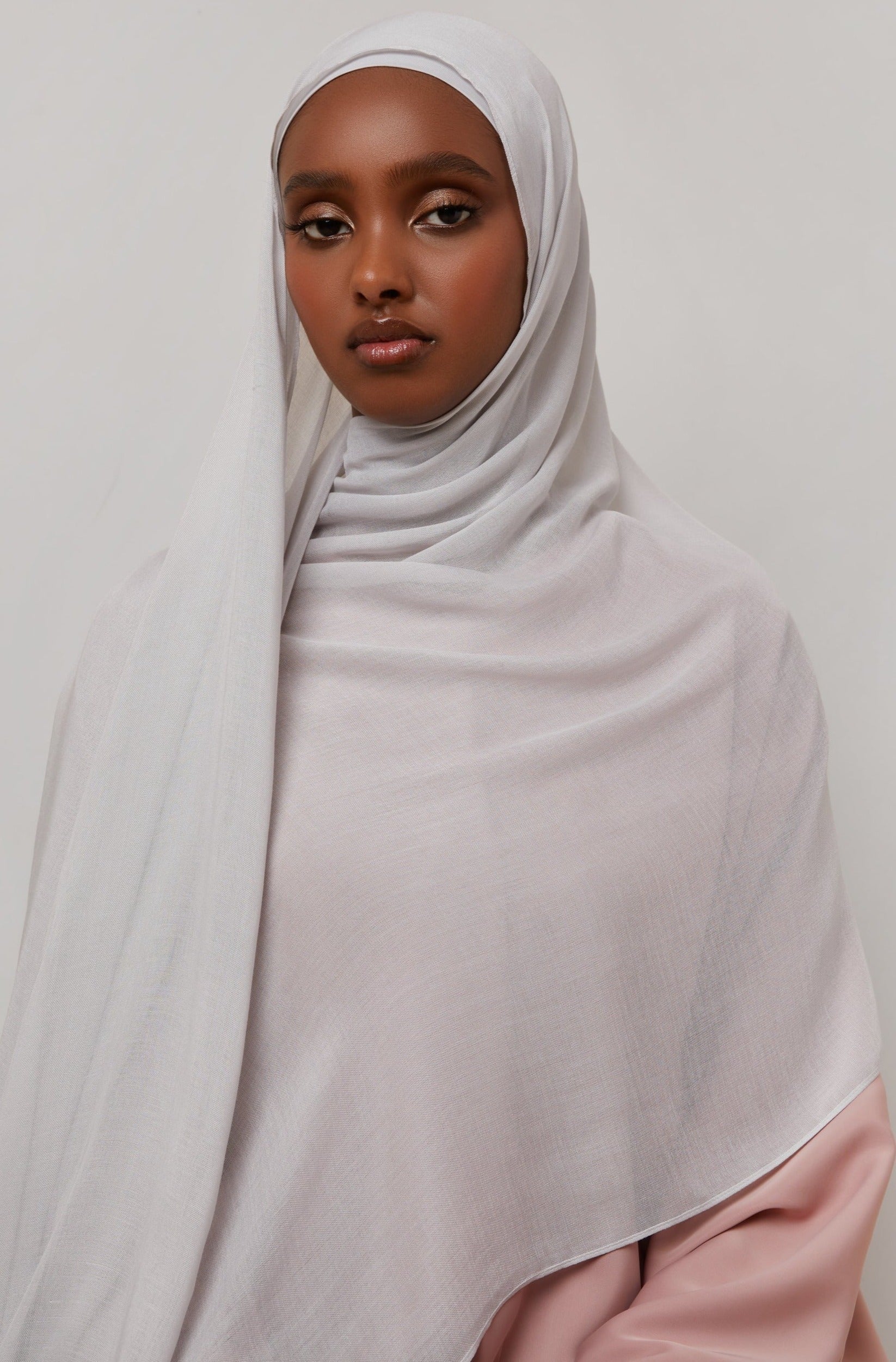 Bamboo Woven Hijab - Glacier Veiled 