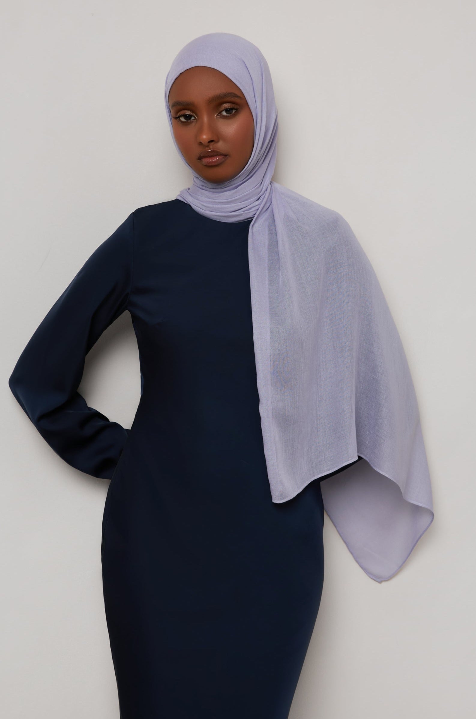 Bamboo Woven Hijab - Lavender Veiled 