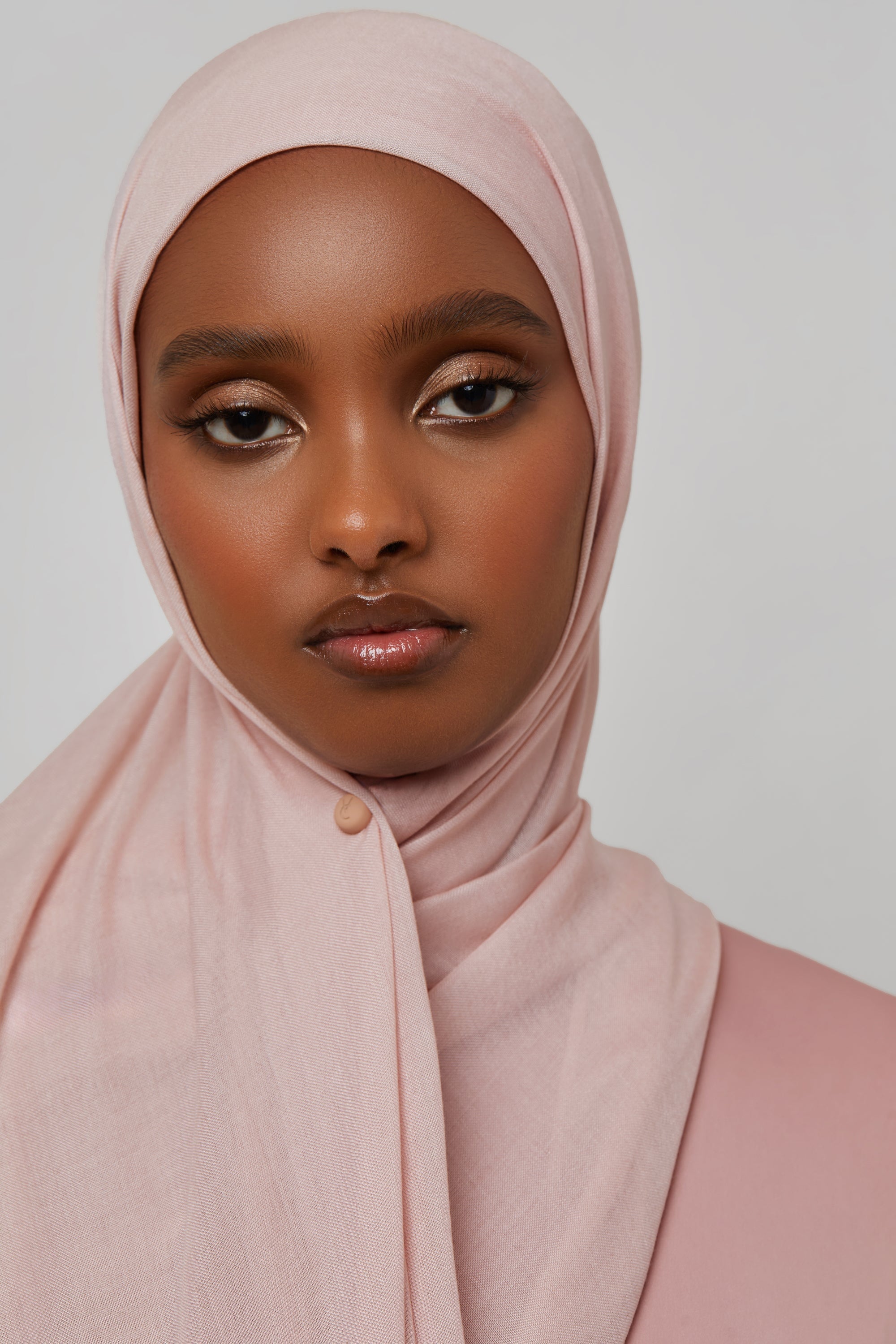 Bamboo Woven Hijab - Sepia Rose Veiled 