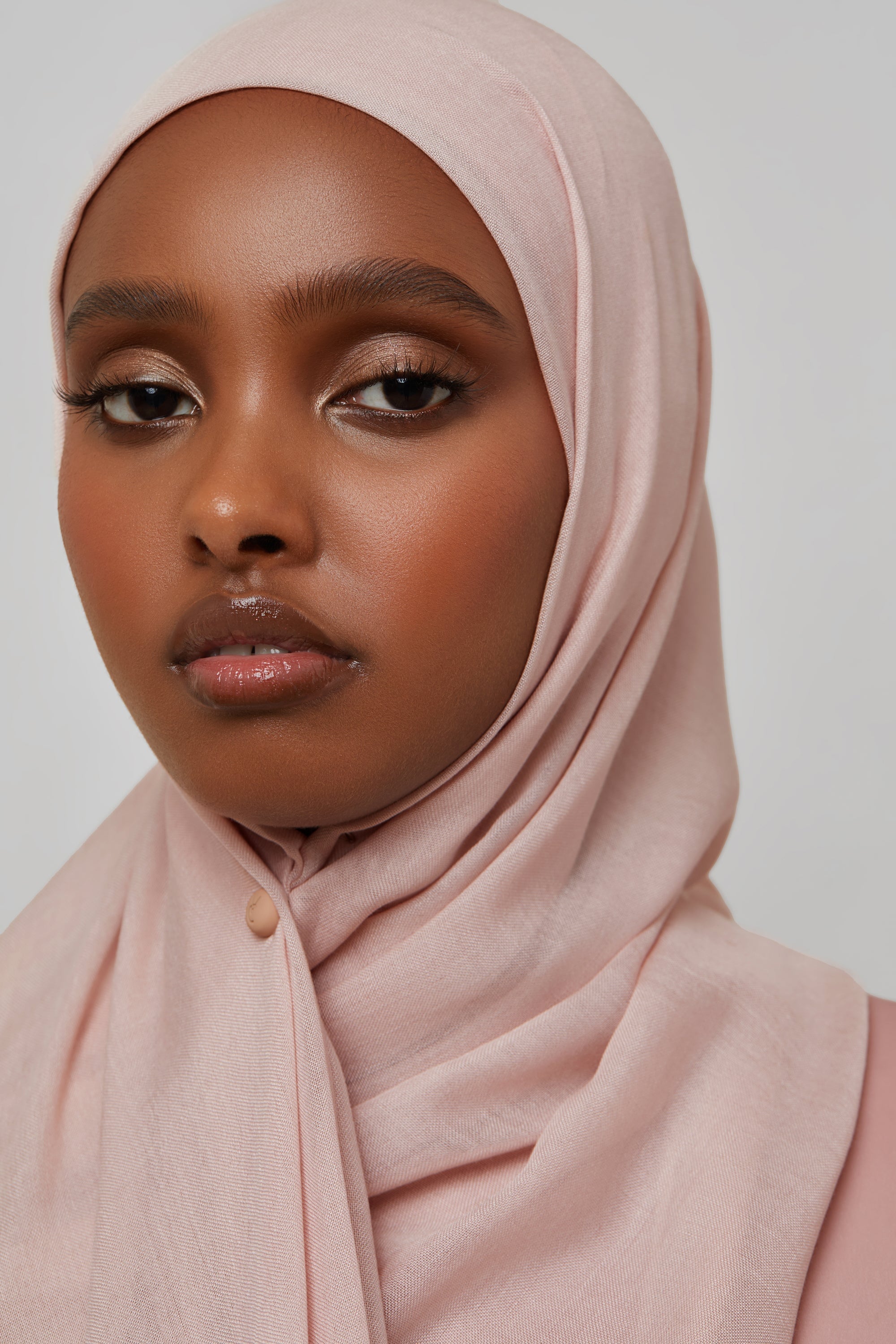 Bamboo Woven Hijab - Sepia Rose Veiled 