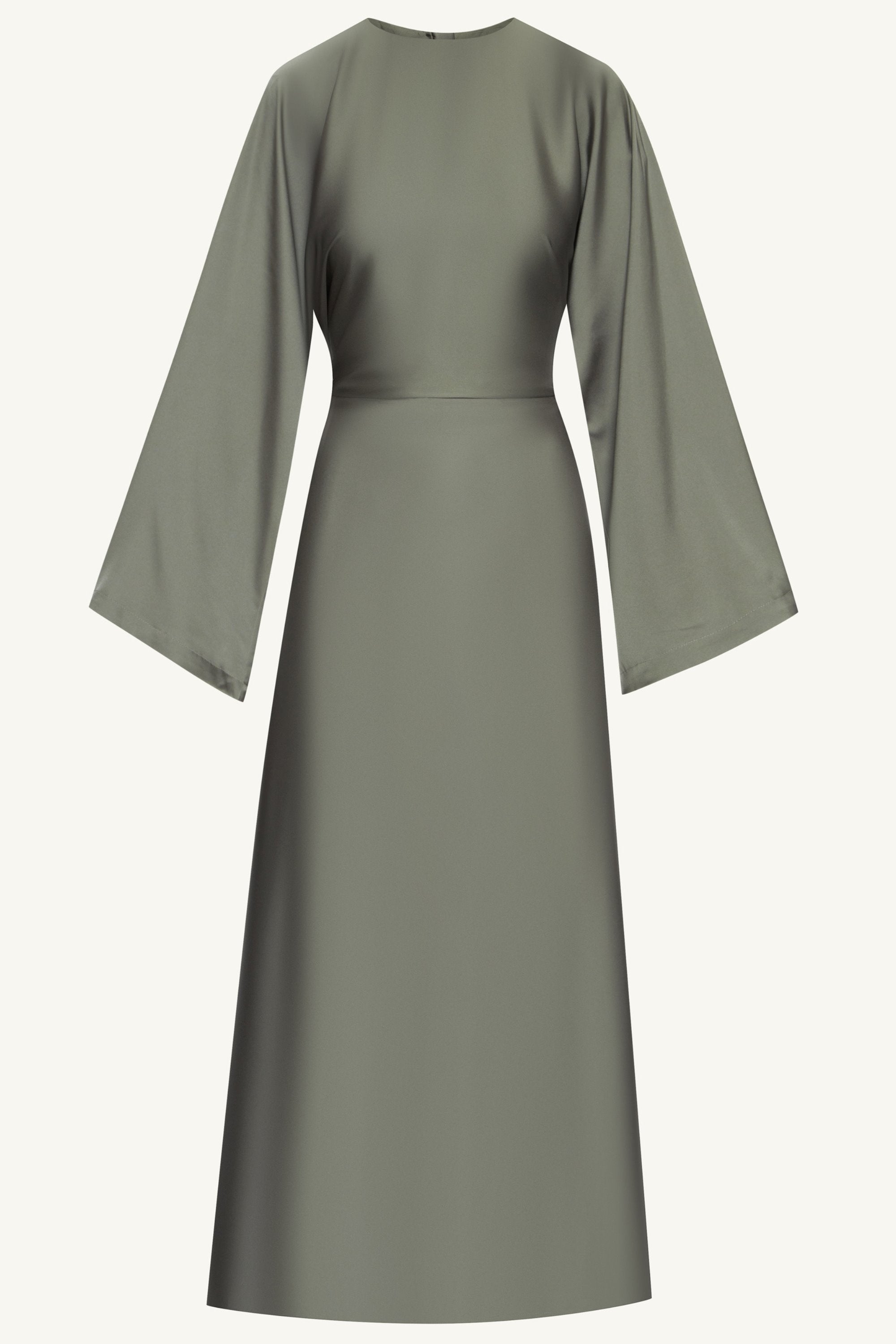 Batool Satin Maxi Dress - Sage Clothing Veiled 