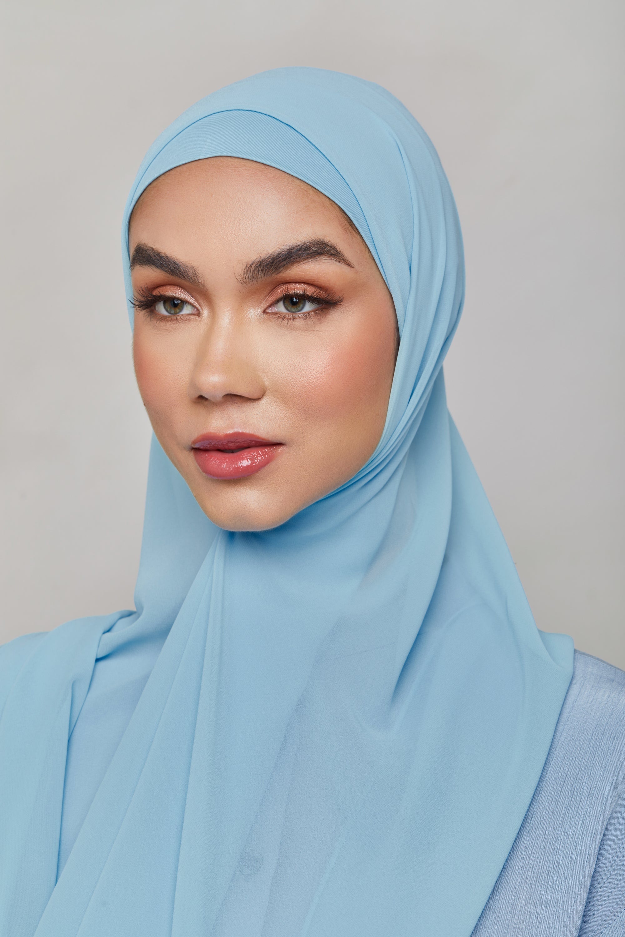 Chiffon LITE Hijab - Clear Sky Veiled 