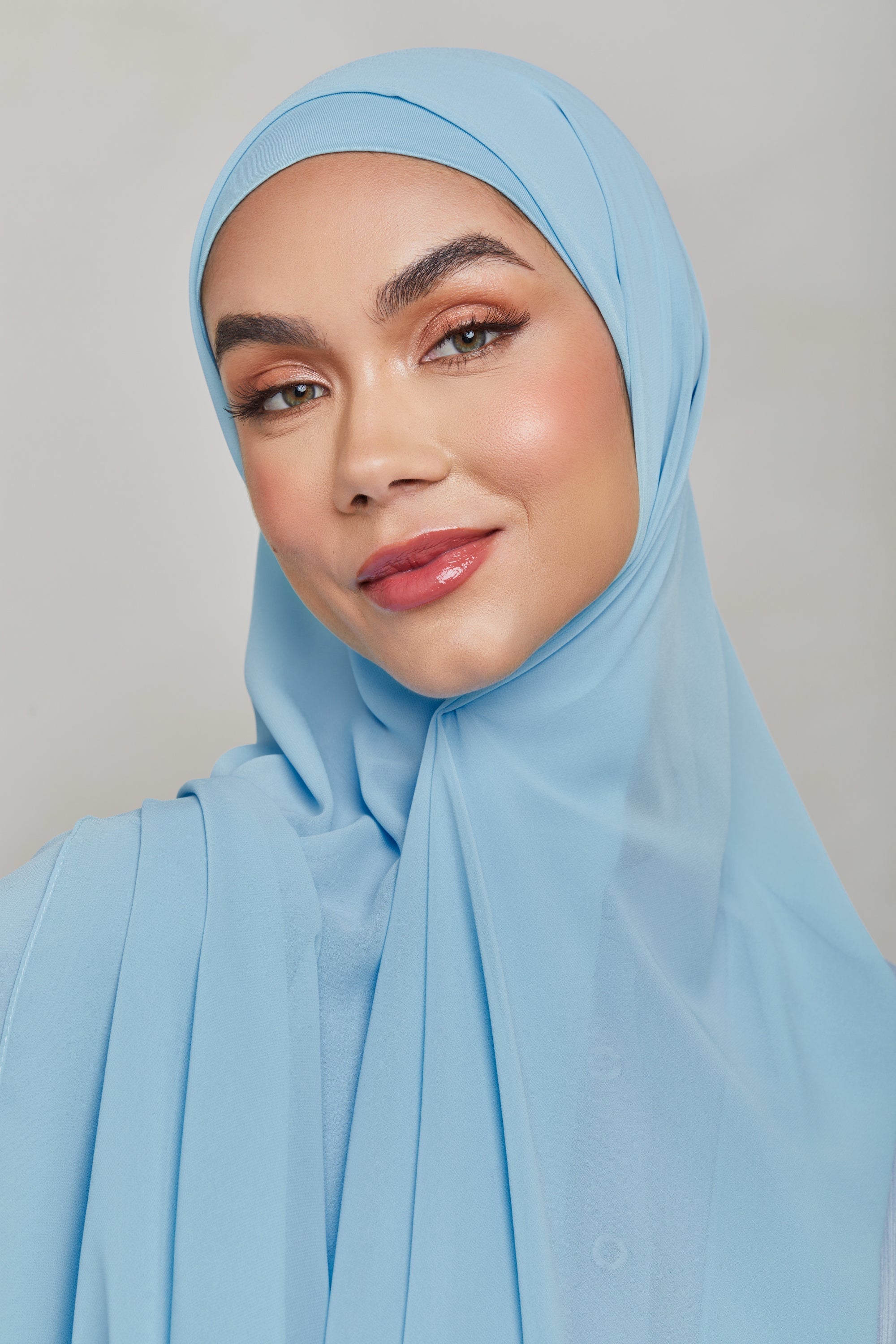 Chiffon LITE Hijab - Clear Sky Veiled 