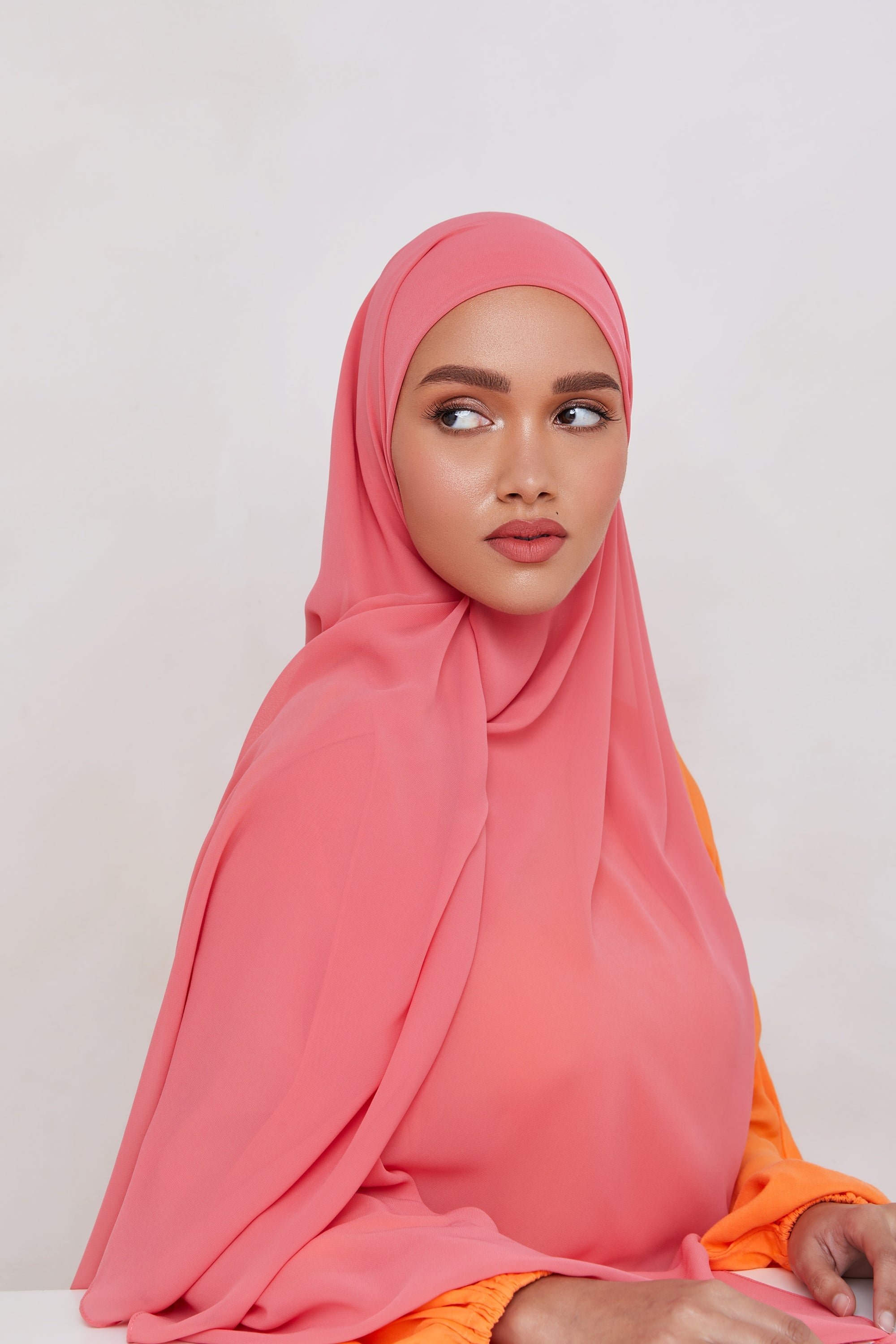 Chiffon LITE Hijab - Desert Rose Veiled 