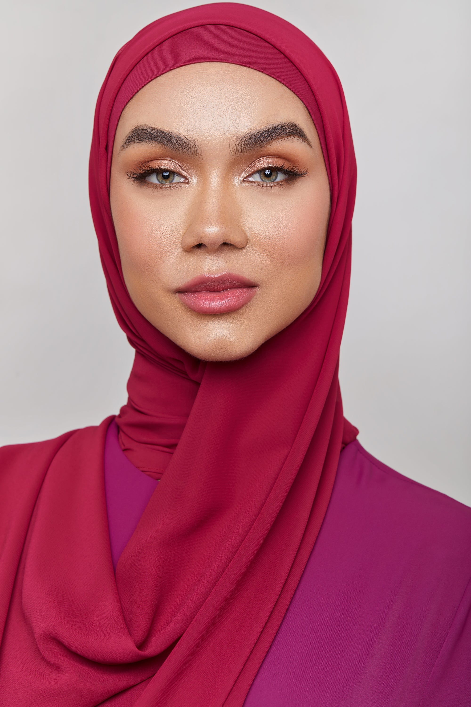 Chiffon LITE Hijab - Purple Anemone Veiled 