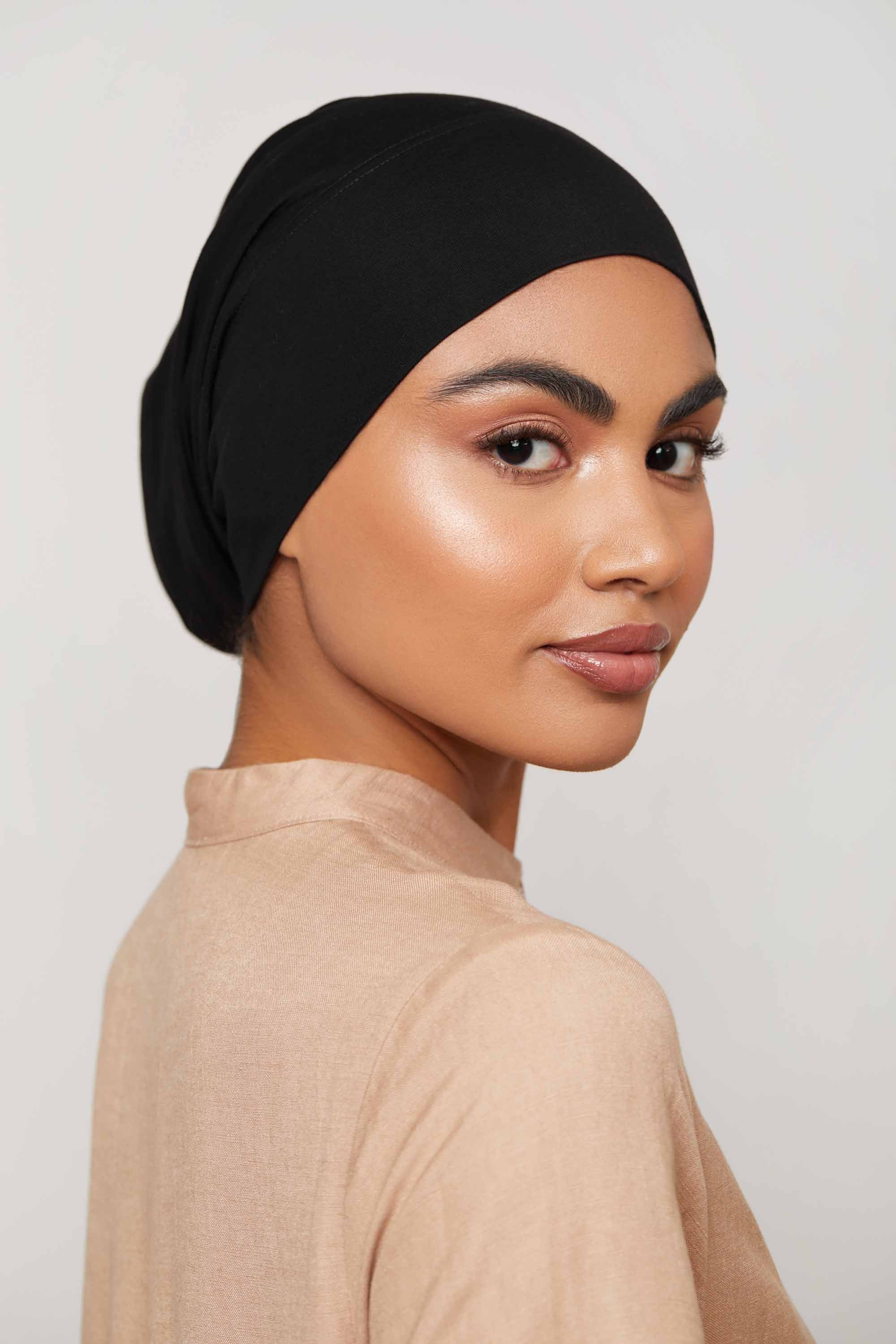 Cotton Undercap - Black Extra Small Accessories Veiled Collection 