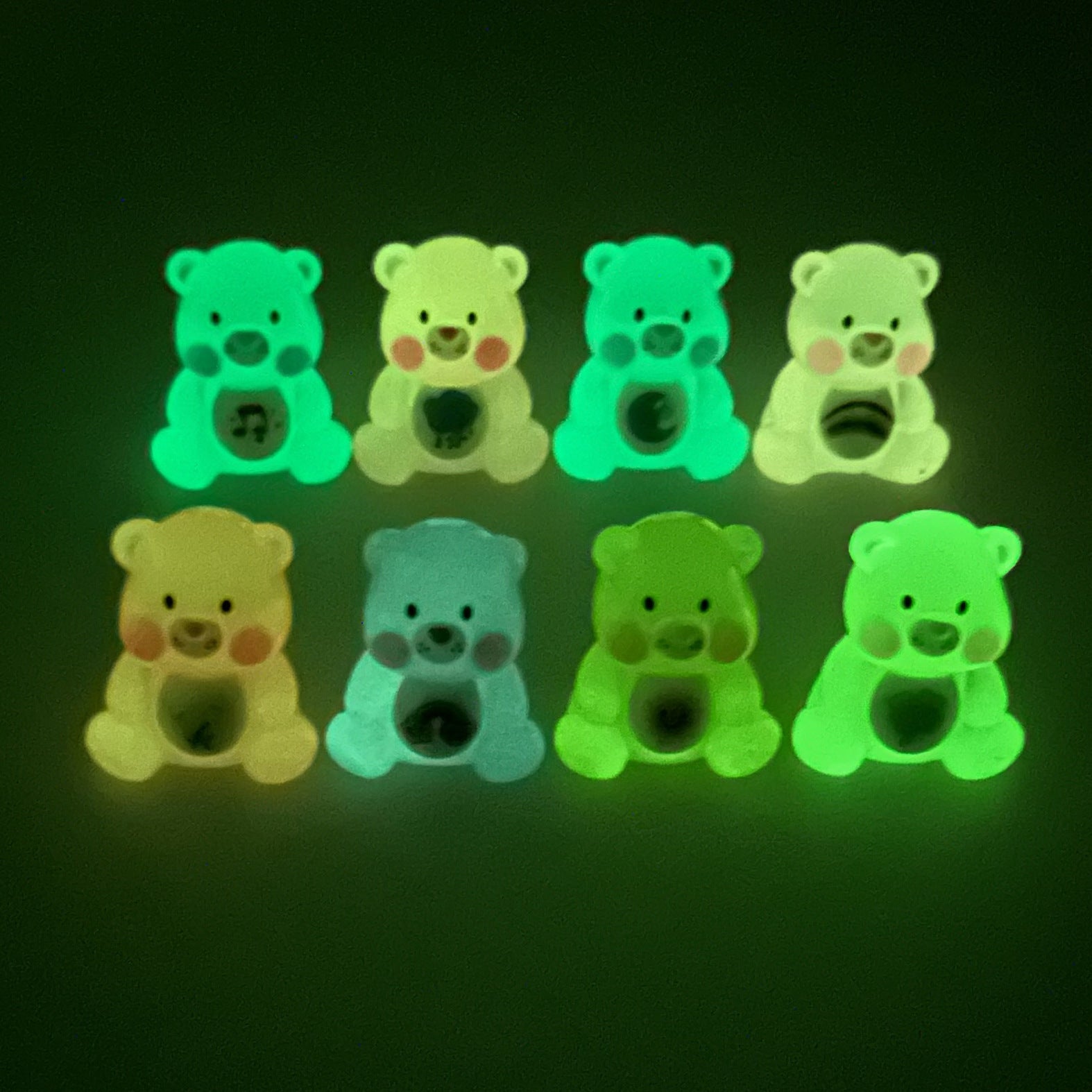 Colorful luminous bear