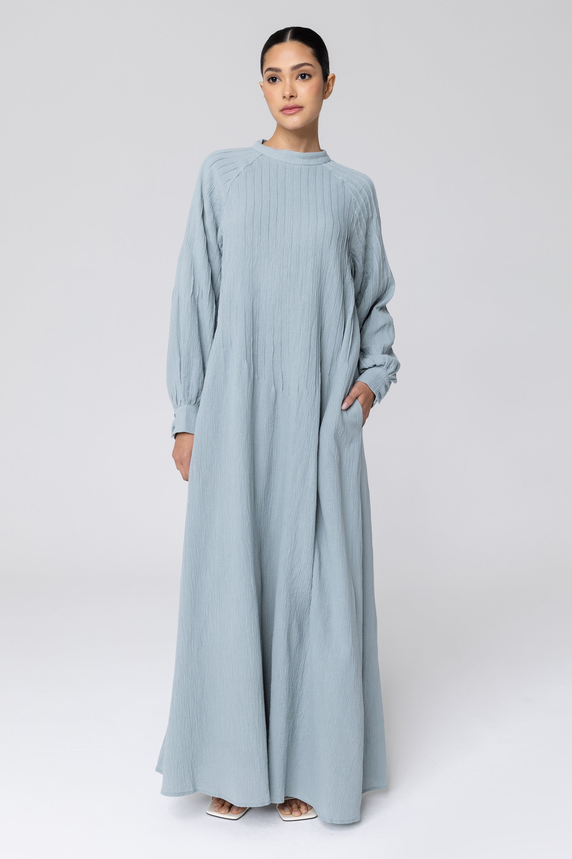 Hanifa Balloon Sleeve Maxi Dress - Stillwater Veiled Collection 