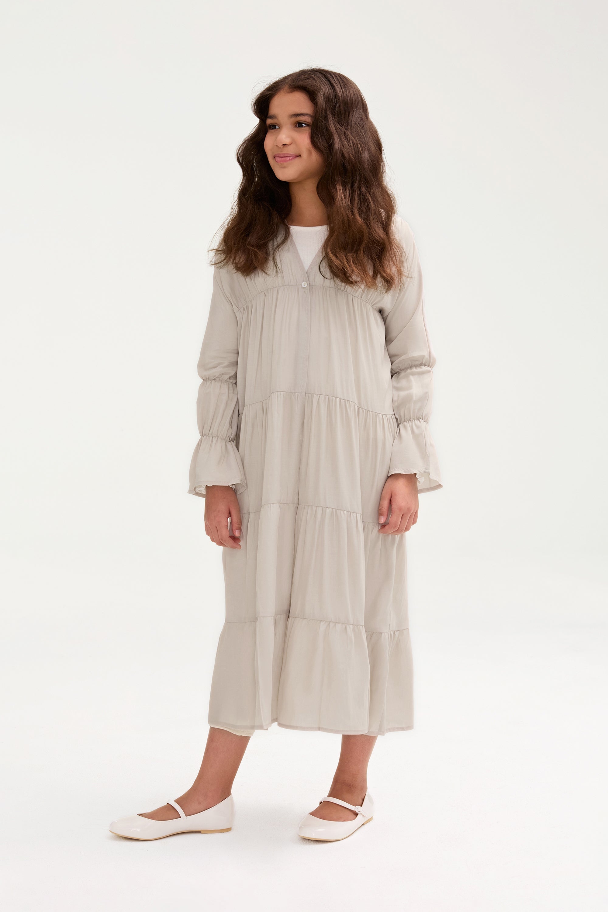 Malika Abaya - Cloud (Girls) Clothing Veiled 