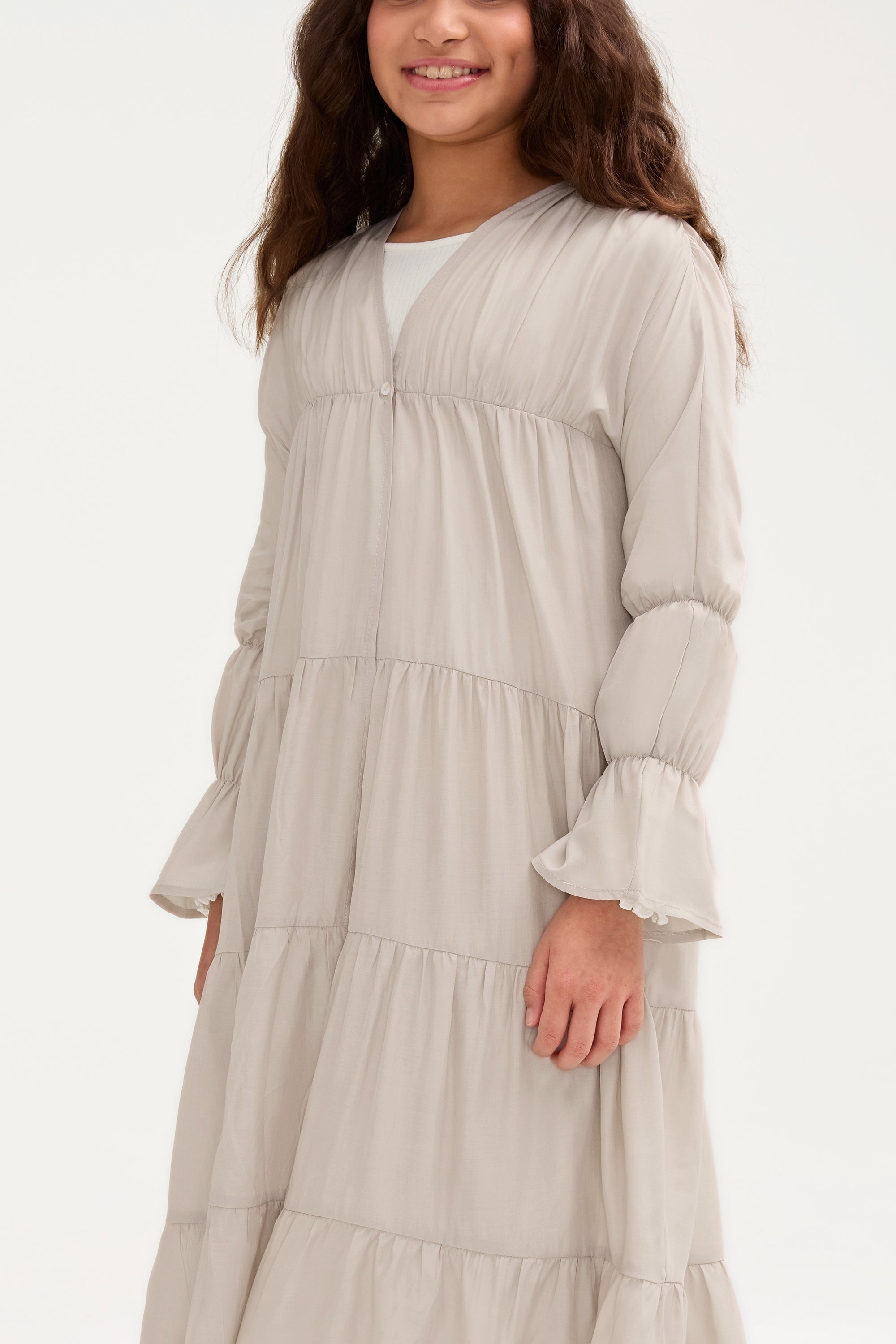 Malika Abaya - Cloud (Girls) Clothing Veiled 