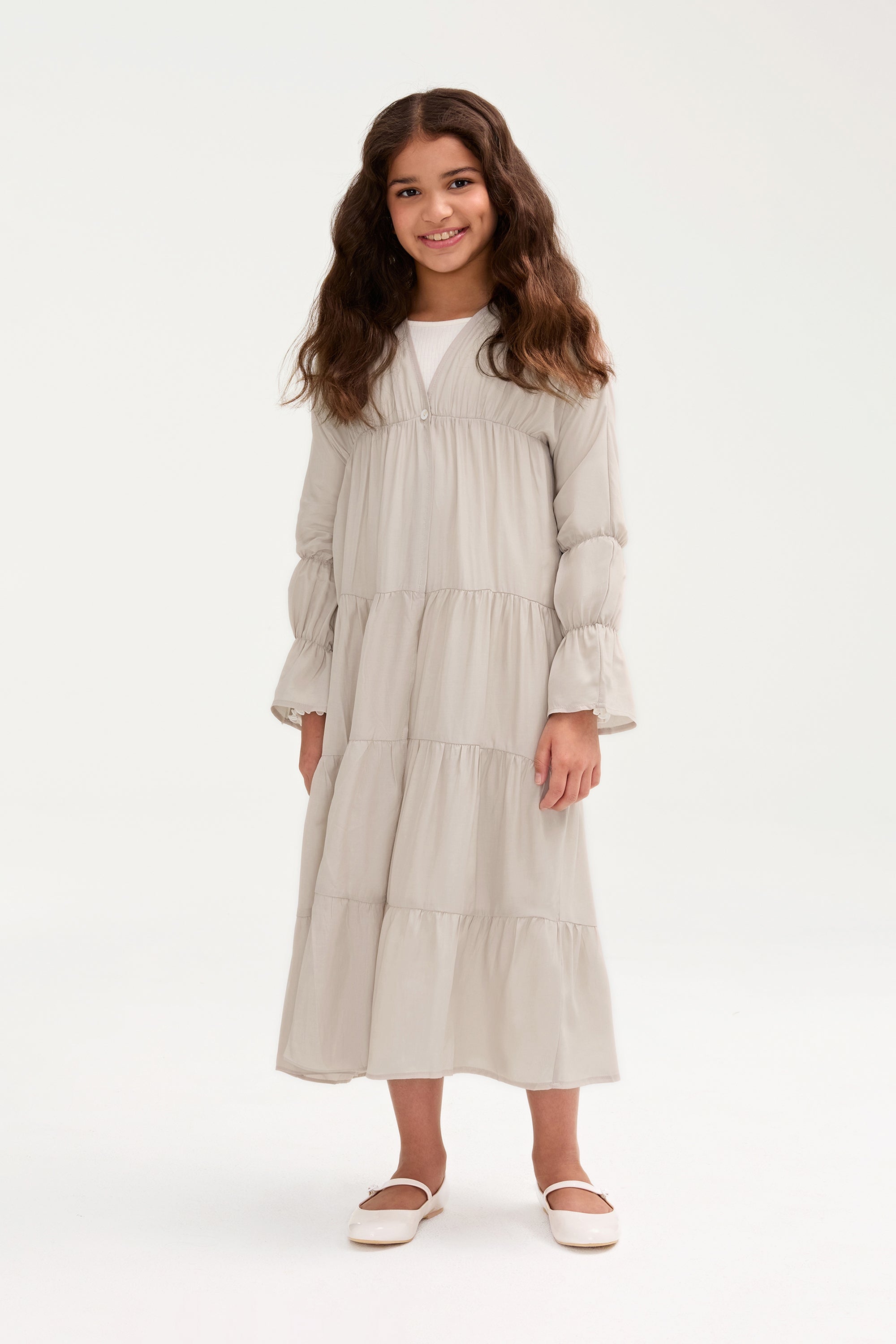 Malika Abaya - Cloud (Girls) Clothing Veiled 