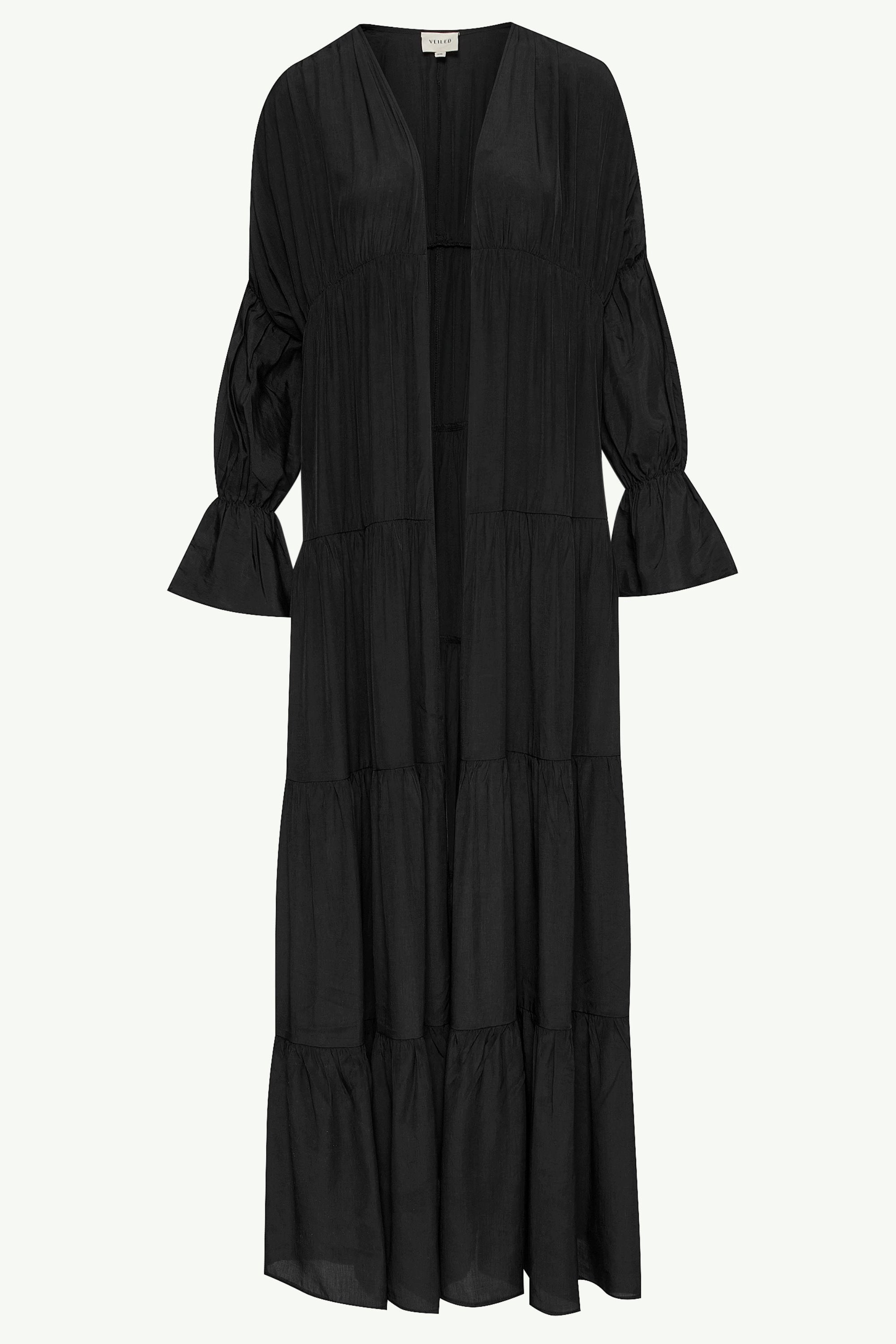 Malika Open Abaya - Black Clothing Veiled 