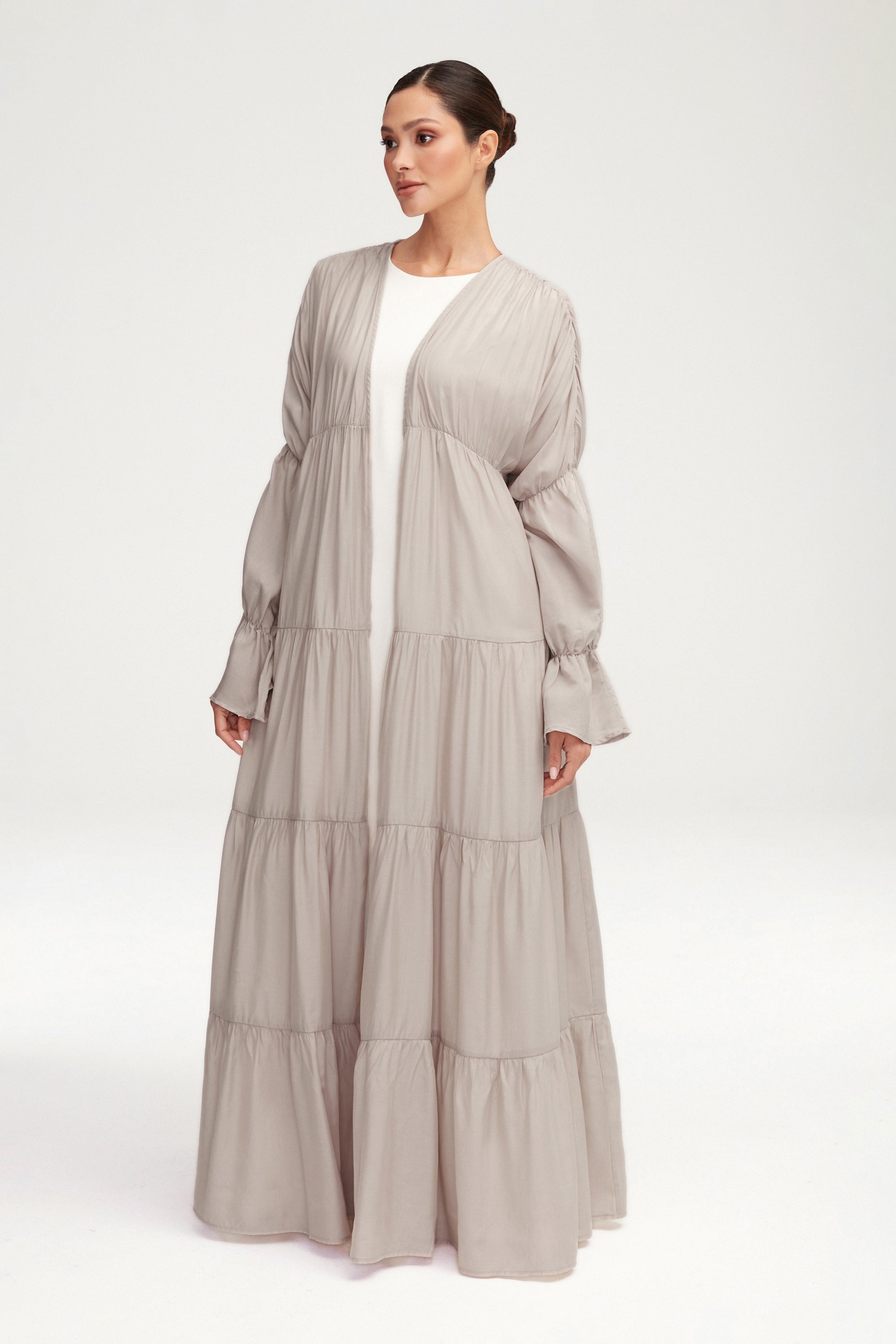 Malika Open Abaya - Cloud Clothing Veiled 