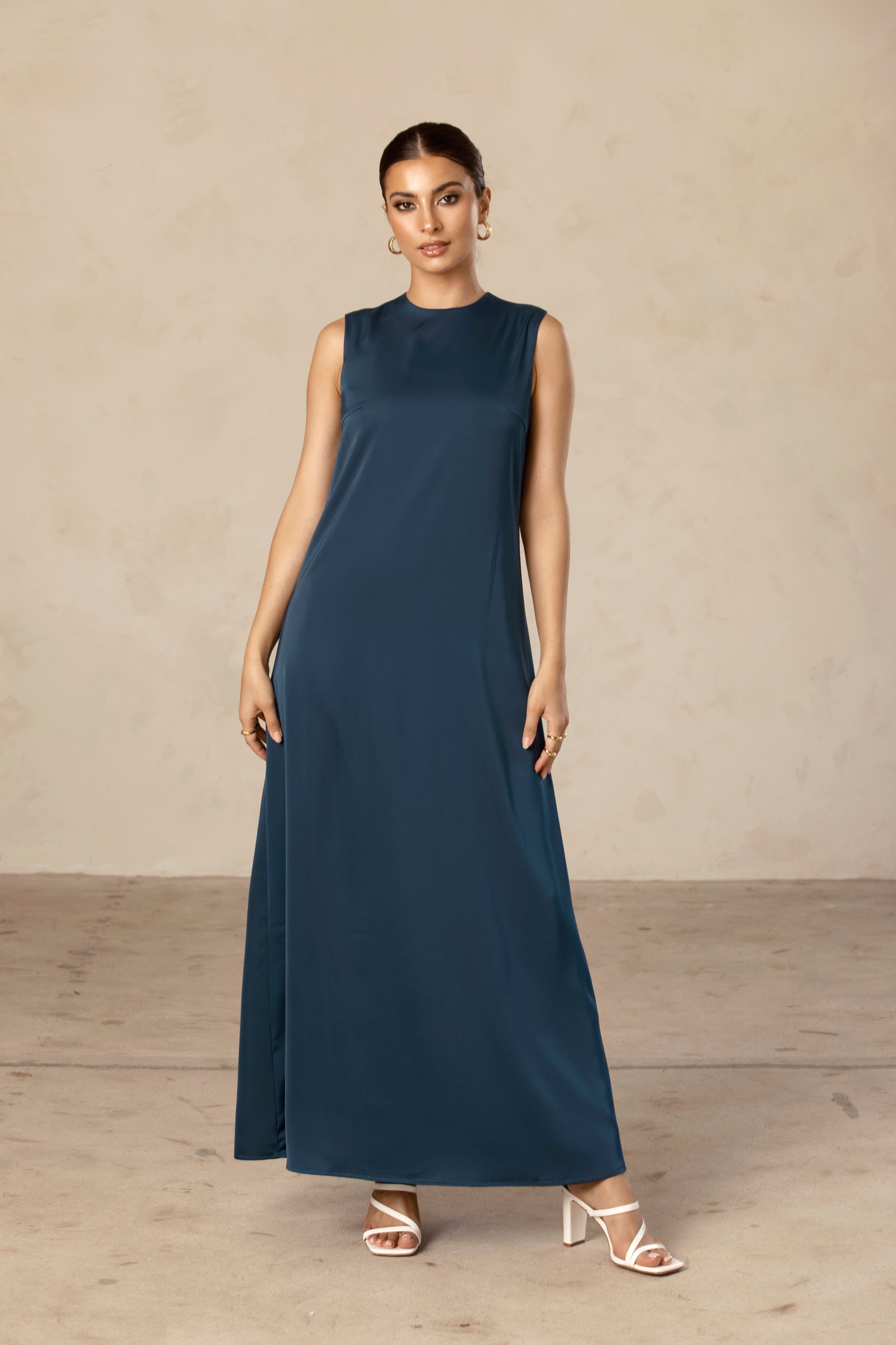 Sadia Sleeveless Maxi Dress & Skirt Set - Night Sky Veiled Collection 